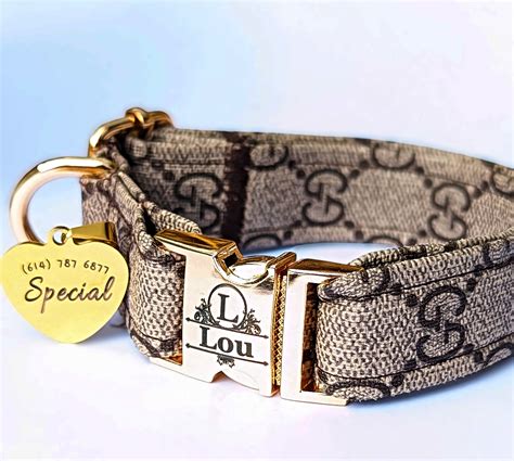 gucci dog leash sale|Gucci dog collar large.